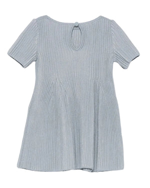 
  
    Emporio
  
    Armani
  
 Baby Girls Blue Ribbed Knit Dress