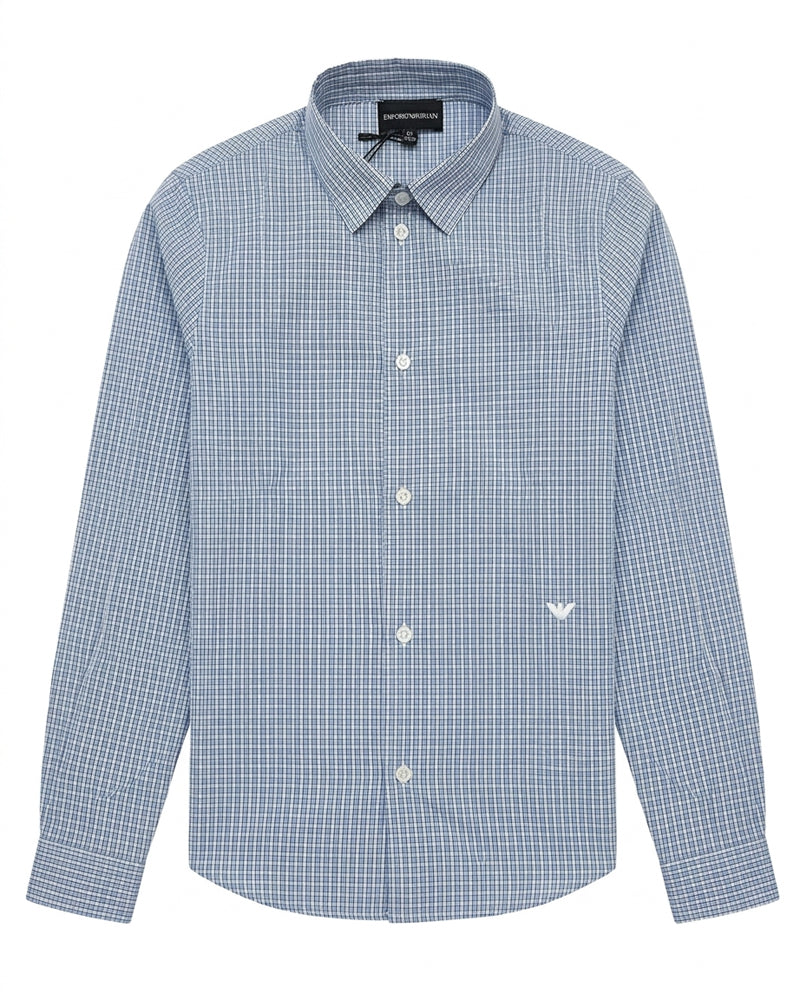 
  
    Emporio
  
    Armani
  
 Boys Blue Patterned Shirt