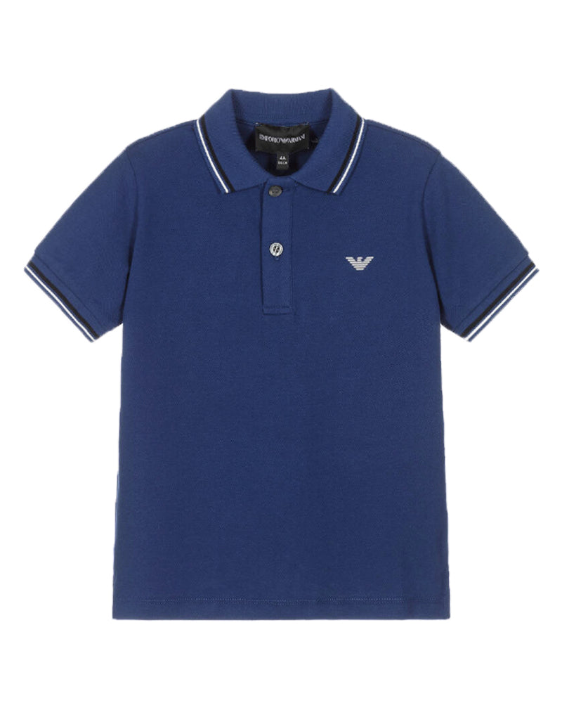 Boys Blue Logo Polo