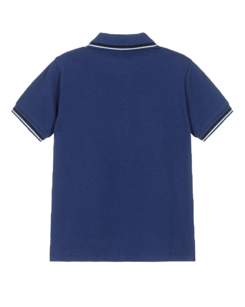 Boys Blue Logo Polo