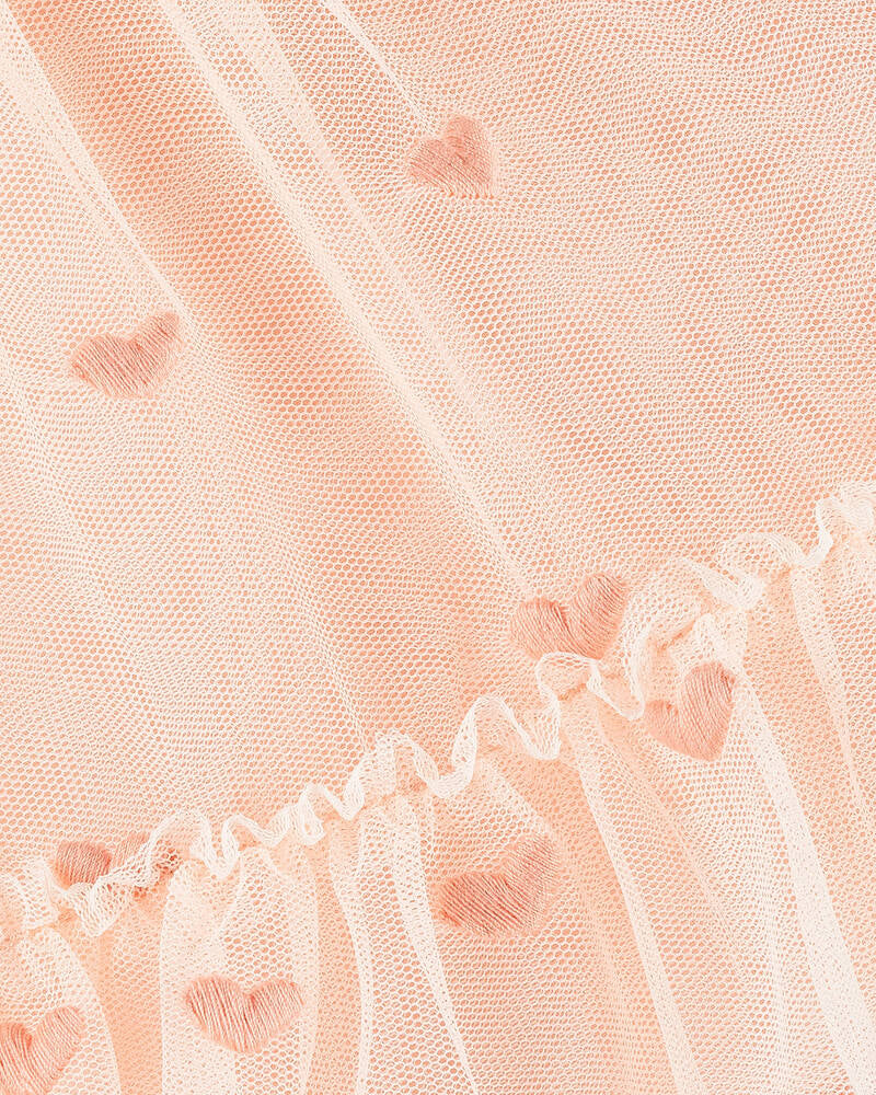 Baby Pink Hearts Tulle Dress