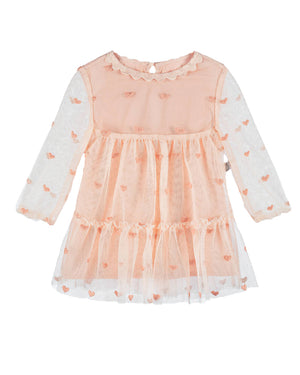 
  
    Stella
  
    Mccartney
  
    Kids
  
 Baby Pink Hearts Tulle Dress