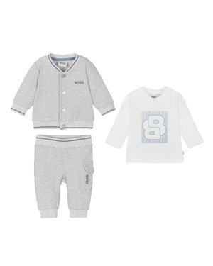 
  
    Boss
  
 Baby Boys Grey Tracksuit Set