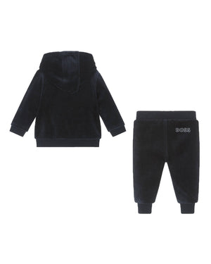 
  
    Boss
  
 Baby Boys Navy Velour Tracksuit