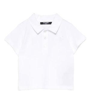 
  
    Balmain
  
 Baby Boys White Logo Polo