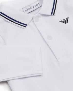 
  
    Emporio
  
    Armani
  
 Baby Boys White Cotton Polo