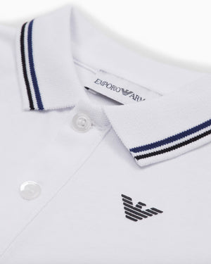 
  
    Emporio
  
    Armani
  
 Baby Boys White Cotton Polo