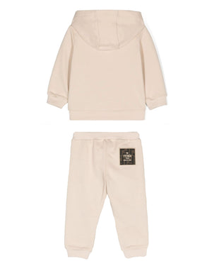 
  
    Fendi
  
 Baby Beige FF Pocket Tracksuit