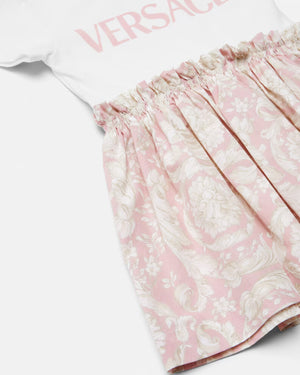 
  
    Versace
  
 Baby Pink Barocco Dress