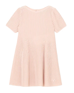 
  
    Emporio
  
    Armani
  
 Baby Girls Pink Ribbed Knit Dress