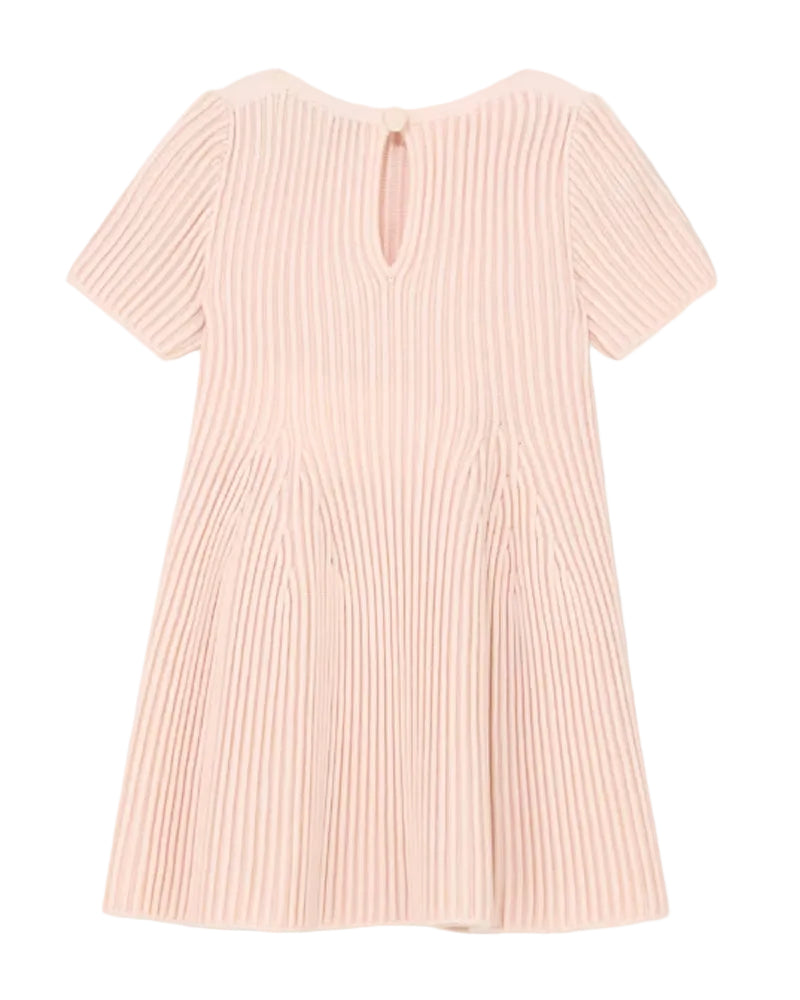 
  
    Emporio
  
    Armani
  
 Baby Girls Pink Ribbed Knit Dress