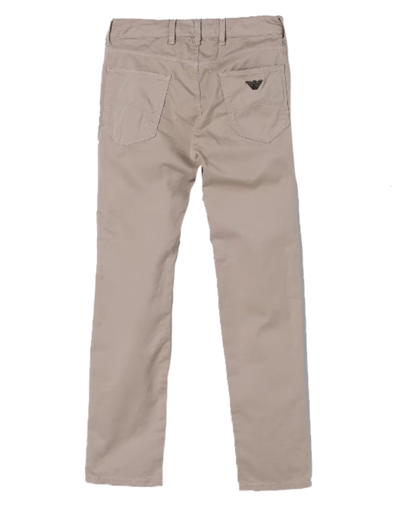 
  
    Emporio
  
    Armani
  
 Boys Beige Cotton Twill Pants