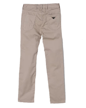 
  
    Emporio
  
    Armani
  
 Boys Beige Cotton Twill Pants