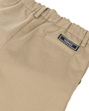 
  
    Versace
  
 Baby Boys Beige Cotton Pants