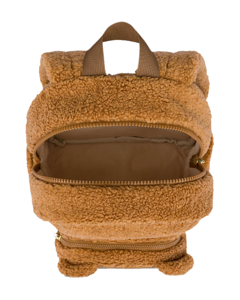 Brown Fuzzy Bear Backpack