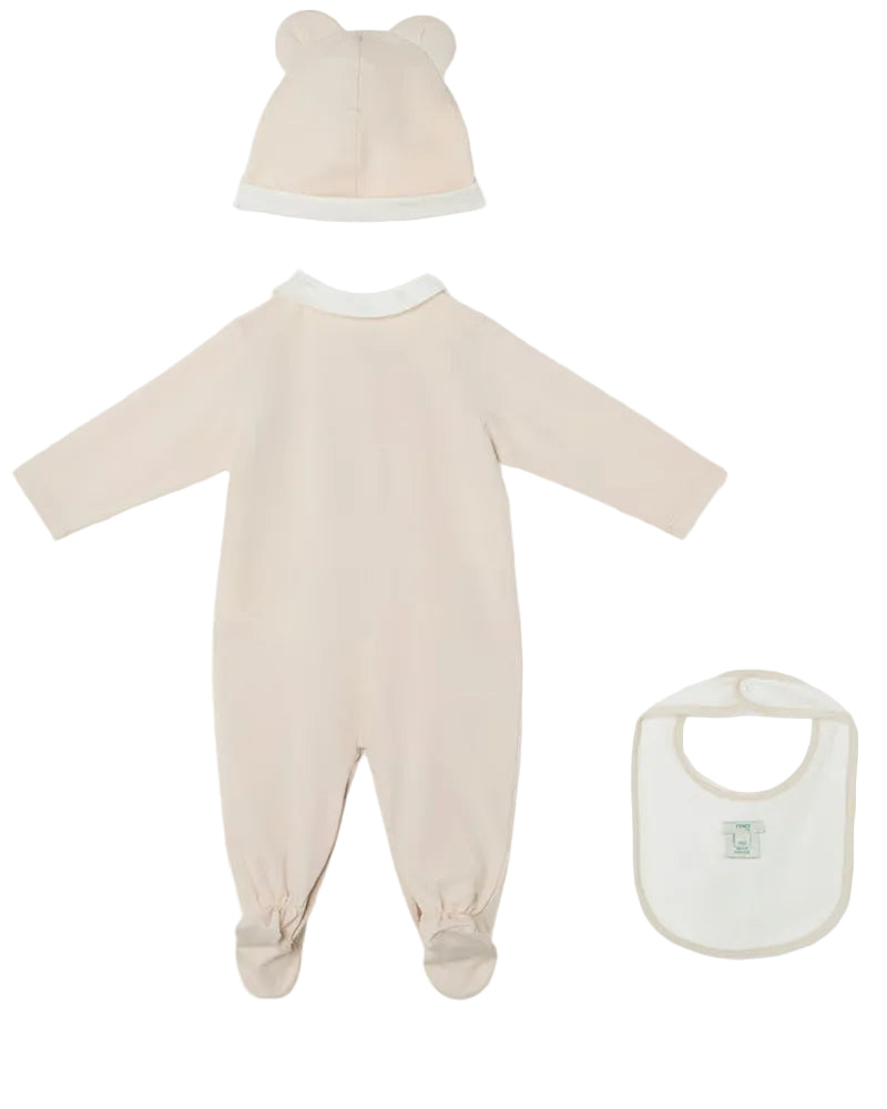 
  
    Fendi
  
 Baby Beige Bear Cotton Gift Set