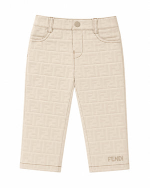 
  
    Fendi
  
 Baby Boys Ivory FF Pants
