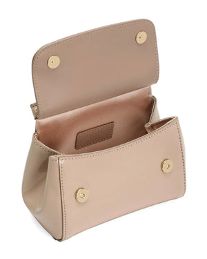 
  
    Dolce
  
    &
  
    Gabbana
  
 Girls Beige Patent Leather Sicily Bag