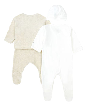 
  
    Petit
  
    Bateau
  
 Baby Beige Velour Gift Set