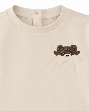 
  
    Fendi
  
 Baby Beige Cotton Bear Sweater