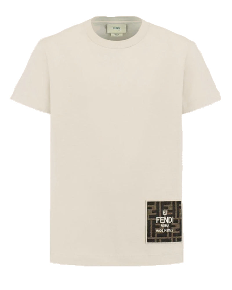 Beige FF Patch T-Shirt