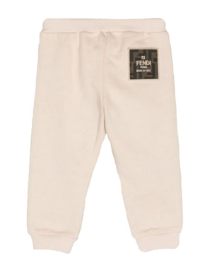 
  
    Fendi
  
 Beige FF Pocket Track Pants