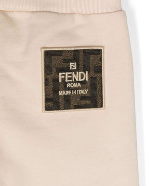 
  
    Fendi
  
 Beige FF Pocket Track Pants