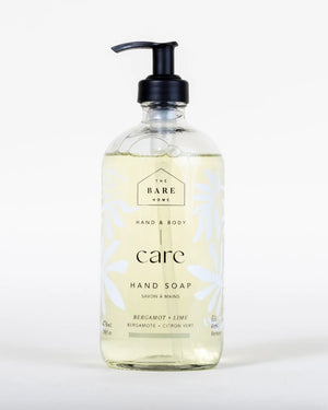 
  
    The
  
    Bare
  
    Home
  
 Hand Soap 476ML in Glass Bottle - Bergamot + Lime