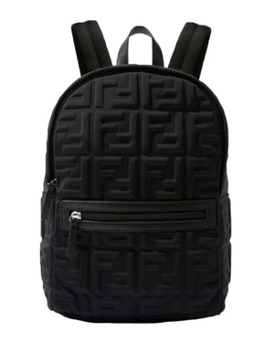 fendi mini backpack price Fendi Kids Black FF Logo Backpack
