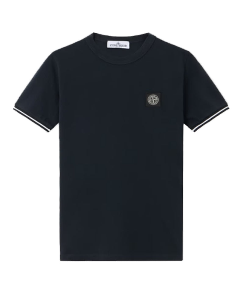 
  
    Stone
  
    Island
  
    Junior
  
 Boys Black Cotton Piqué T-Shirt