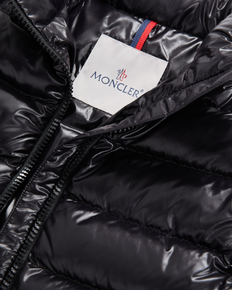 Girls Black Moka Long Down Jacket