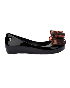 
  
    Mini
  
    Melissa
  
 Girls Black Ultragirl Bow Ballerina