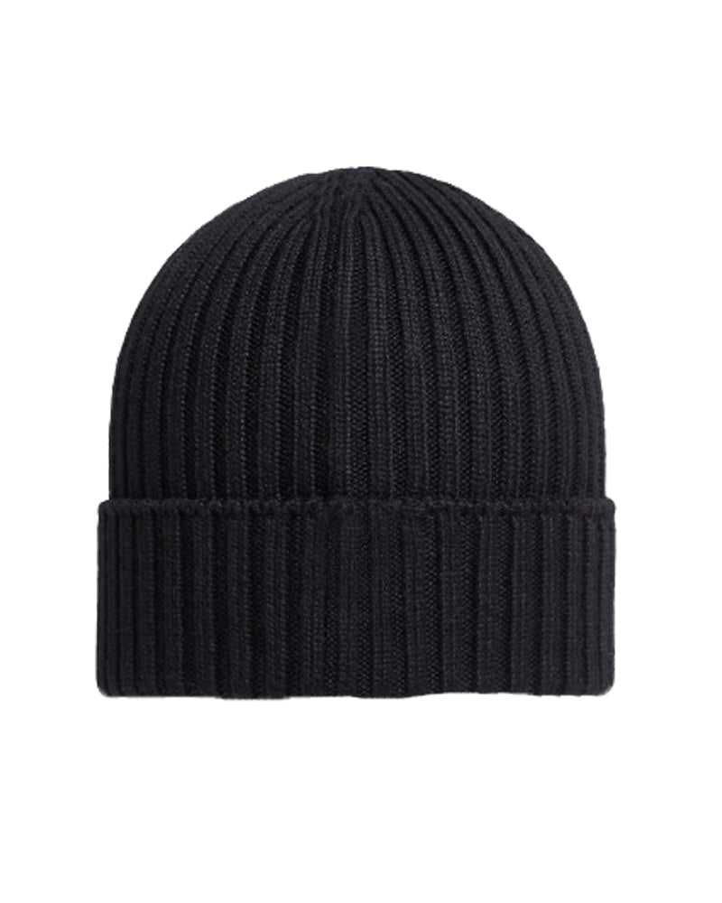 Black Logo Knit Hat