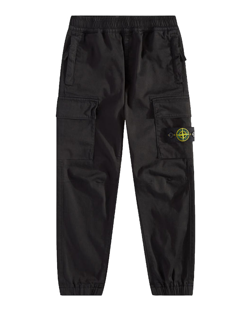 Boys Black Cargo Pants