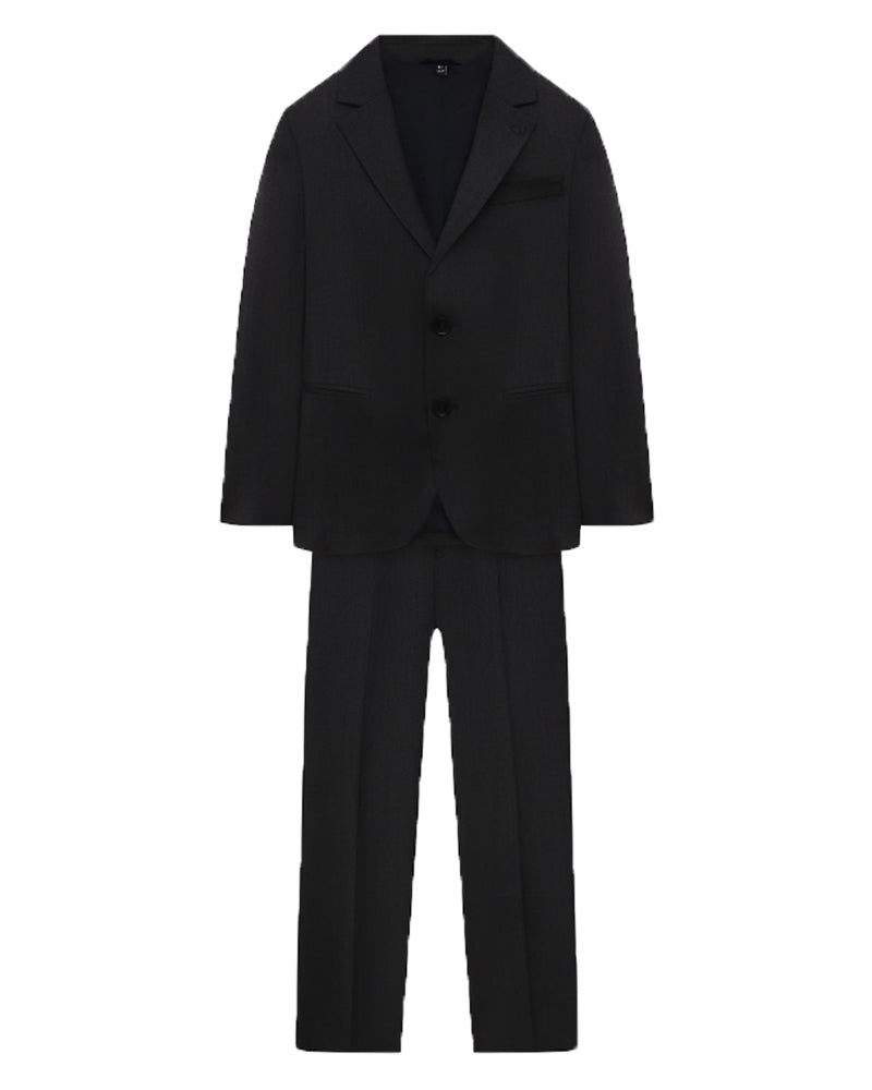 Boys Black Cool Wool Suit