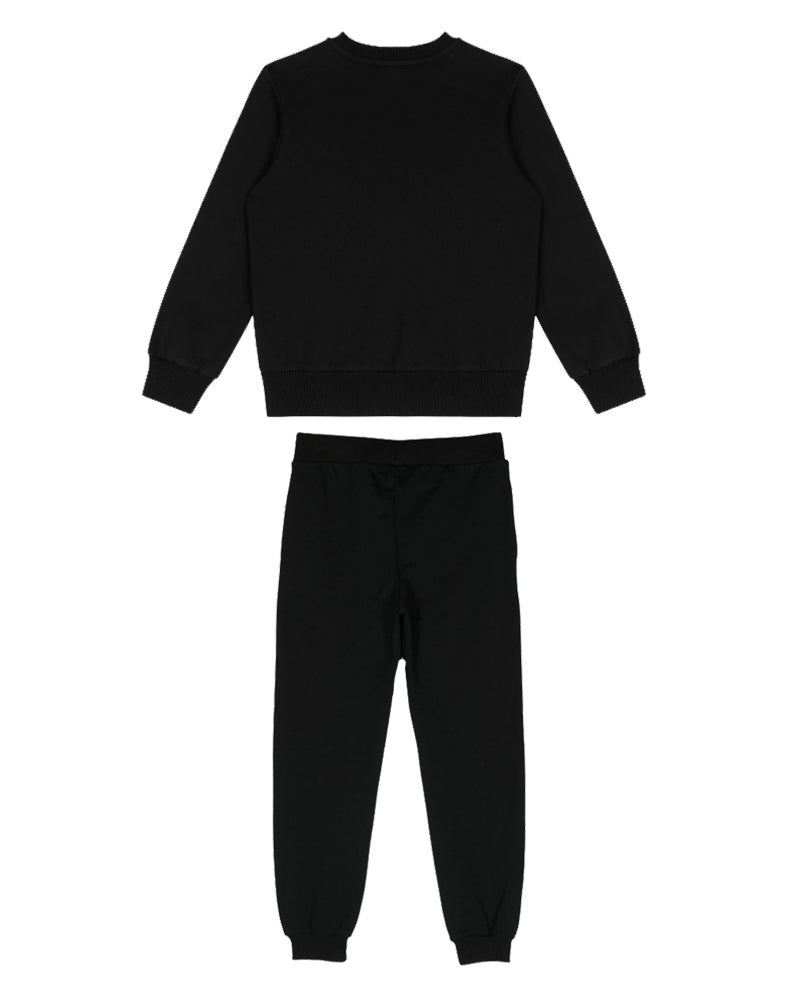 Boys Black Logo Tracksuit