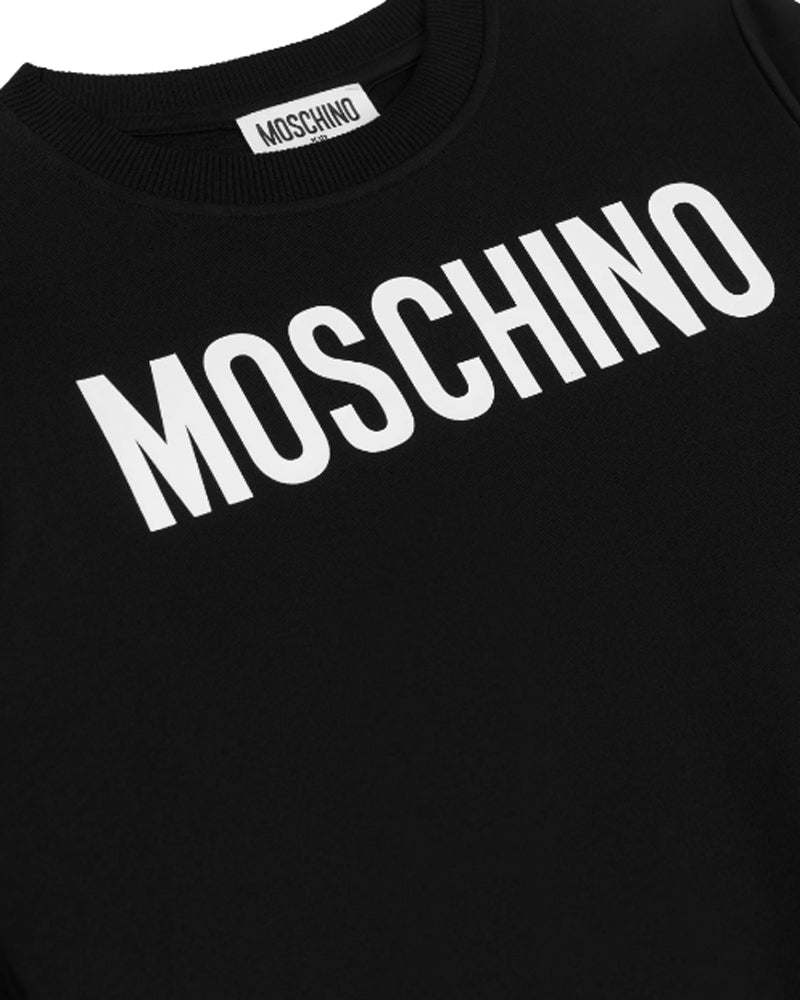 Moschino Kids Boys Black Logo Tracksuit