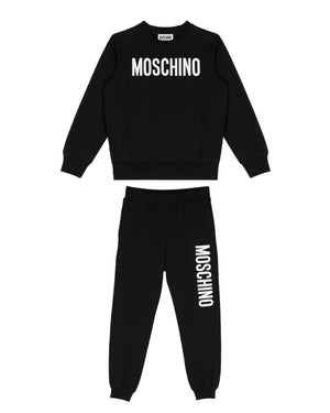 
  
    Moschino
  
 Boys Black Logo Tracksuit