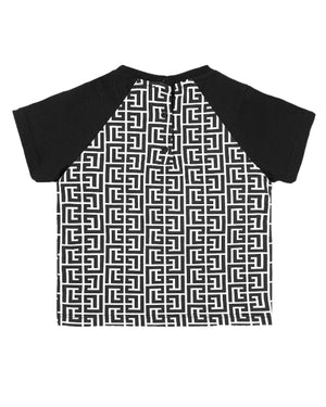 
  
    Balmain
  
 Baby Boys Black Monogram T-Shirt