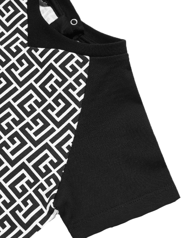 
  
    Balmain
  
 Baby Boys Black Monogram T-Shirt