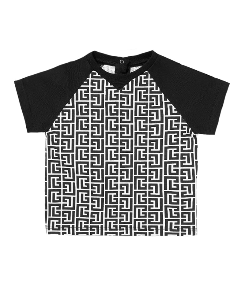 
  
    Balmain
  
 Baby Boys Black Monogram T-Shirt