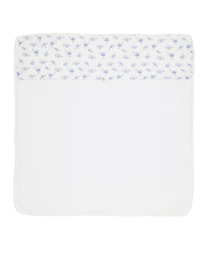 
  
    Pureté
  
    Du
  
    Bébé
  
 Baby Boys Blue/Ivory Toile De Jouy  Velour Blanket