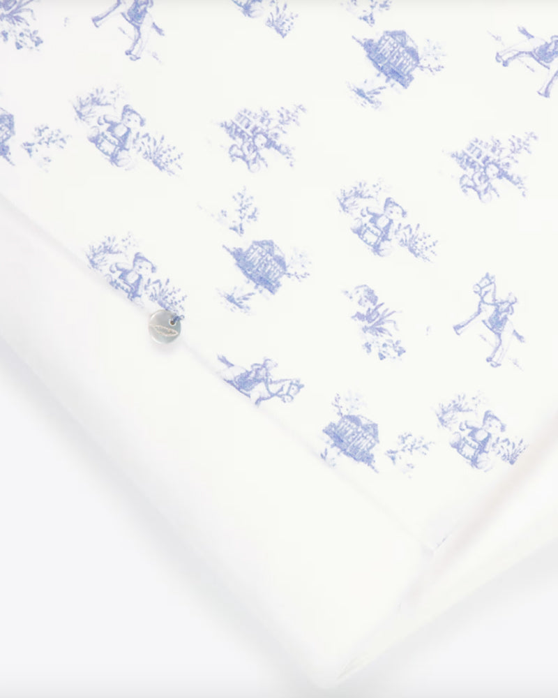 
  
    Pureté
  
    Du
  
    Bébé
  
 Baby Boys Blue/Ivory Toile De Jouy  Velour Blanket