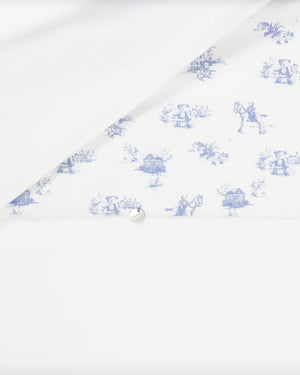 
  
    Pureté
  
    Du
  
    Bébé
  
 Baby Boys Blue/Ivory Toile De Jouy  Velour Blanket