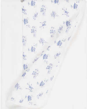 
  
    Pureté
  
    Du
  
    Bébé
  
 Baby Boys Blue/Ivory Toile De Jouy  Velour Blanket