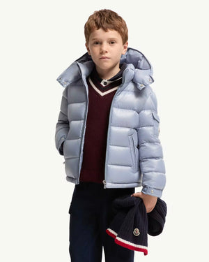 
  
    Moncler
  
    Enfant
  
 Boys Blue New Maya Down Jacket