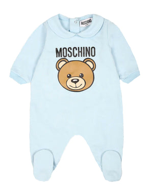 
  
    Moschino
  
 Baby Boys Blue Teddy Onesie