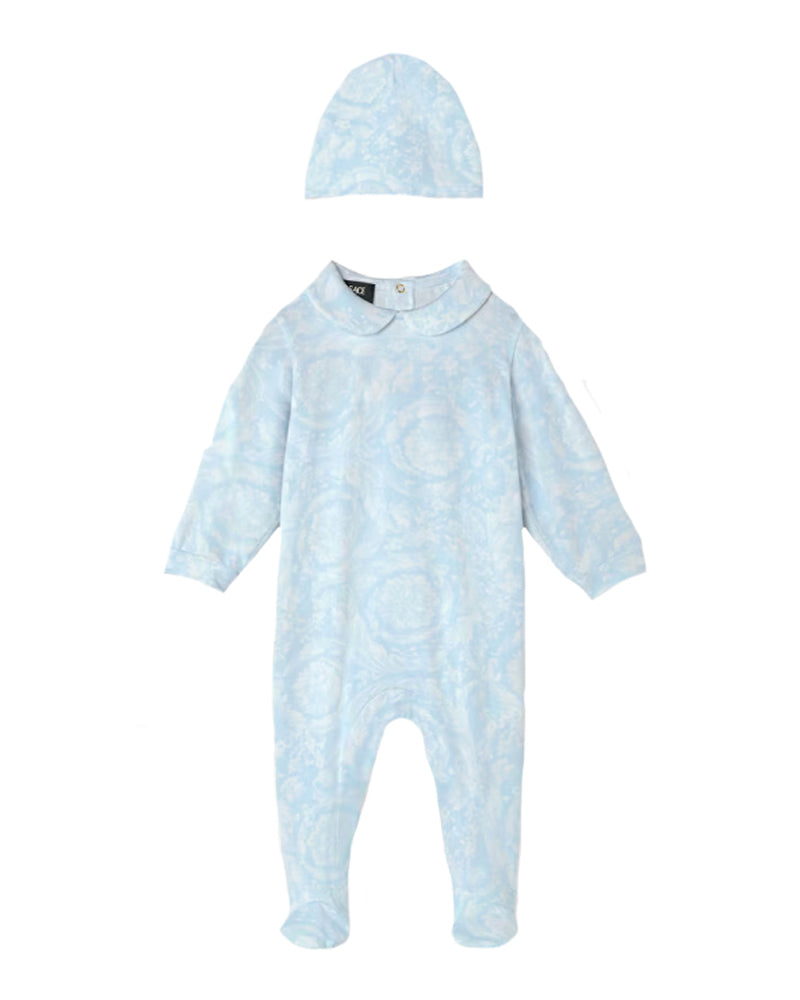Baby Boys Blue Barocco Gift Set