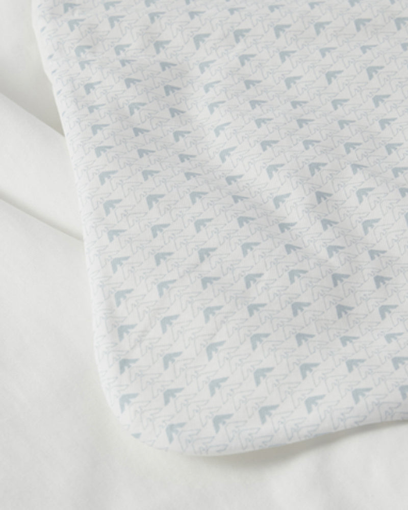 Baby Boys Blue Logo Blanket