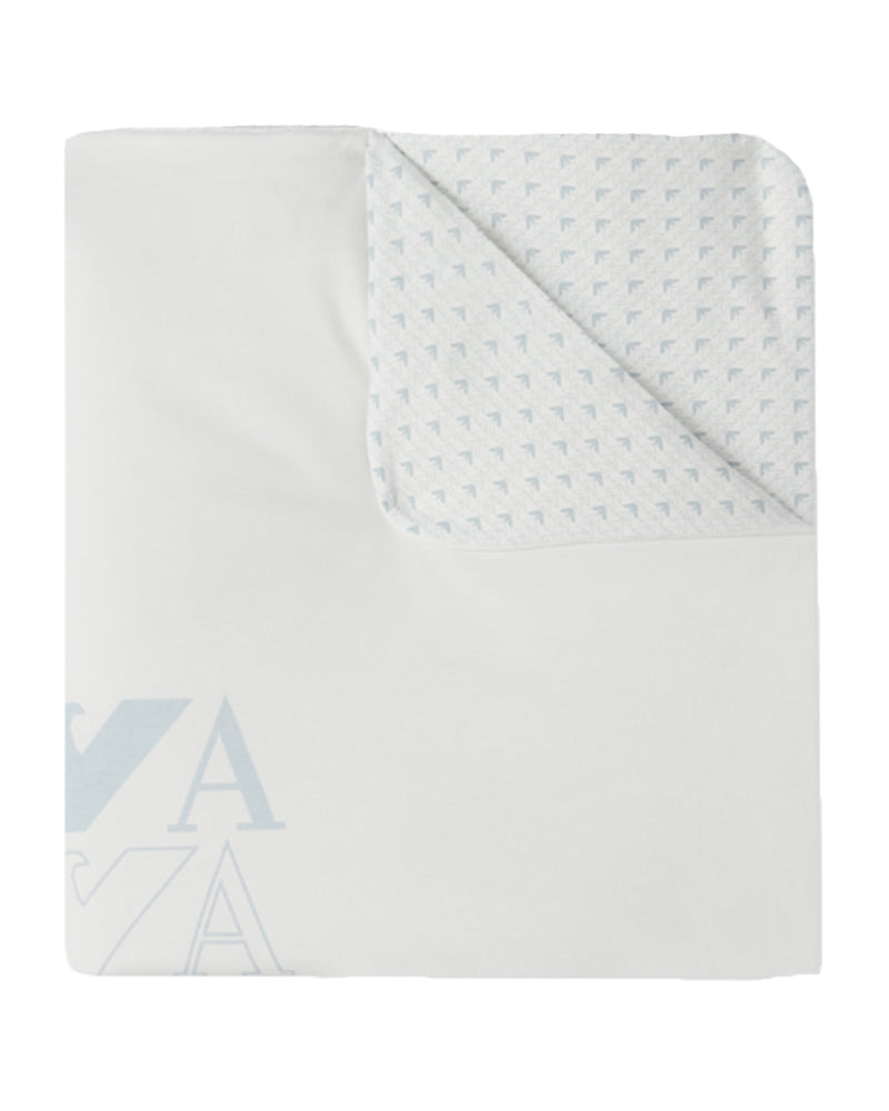 Baby Boys Blue Logo Blanket